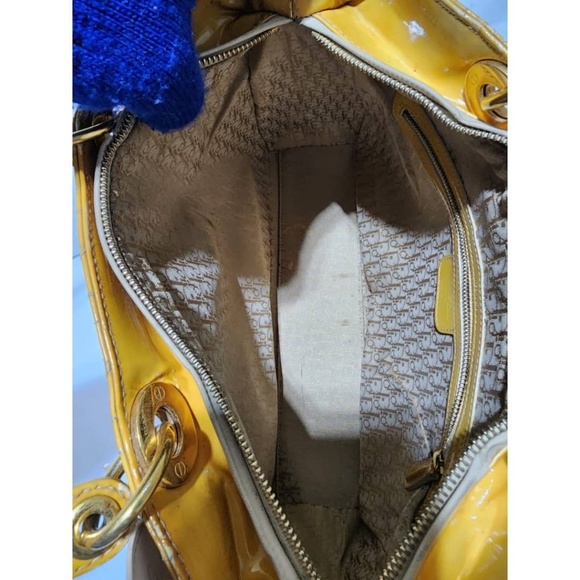 Authentic Christian Dior Cannage Lady Dior Patent Leather Tote Bag - Picture 15 of 15